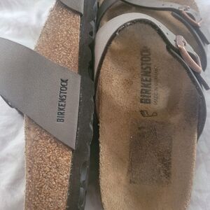 Birkenstock Taupe and Brown Sandals